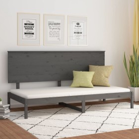 Gray solid pine wood sofa bed 80x200 cm by vidaXL, Beds and slatted bases - Ref: Foro24-3108139, Price: 144,99 €, Discount: %