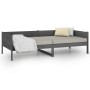 Sofá cama de madera maciza de pino gris 90x200 cm de vidaXL, Camas y somieres - Ref: Foro24-820239, Precio: 135,36 €, Descuen...