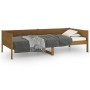 Sofá cama madera maciza de pino marrón miel 90x200 cm de vidaXL, Camas y somieres - Ref: Foro24-820240, Precio: 118,53 €, Des...