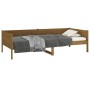 Sofá cama madera maciza de pino marrón miel 90x200 cm de vidaXL, Camas y somieres - Ref: Foro24-820240, Precio: 118,53 €, Des...