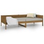 Sofá cama madera maciza de pino marrón miel 90x200 cm de vidaXL, Camas y somieres - Ref: Foro24-820240, Precio: 118,53 €, Des...