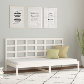 Solid white pine wood sofa bed 90x200 cm by vidaXL, Beds and slatted bases - Ref: Foro24-3108203, Price: 136,35 €, Discount: %