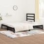 Sofá cama extraíble madera maciza de pino negro 2x(90x190) cm de vidaXL, Camas y somieres - Ref: Foro24-3108316, Precio: 156,...