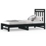 Sofá cama extraíble madera maciza de pino negro 2x(90x190) cm de vidaXL, Camas y somieres - Ref: Foro24-3108361, Precio: 166,...