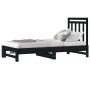 Sofá cama extraíble madera maciza de pino negro 2x(90x190) cm de vidaXL, Camas y somieres - Ref: Foro24-3108361, Precio: 166,...