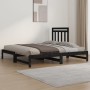 Sofá cama extraíble madera maciza de pino negro 2x(90x190) cm de vidaXL, Camas y somieres - Ref: Foro24-3108361, Precio: 166,...