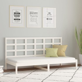 Solid white pine wood sofa bed 90x200 cm by vidaXL, Beds and slatted bases - Ref: Foro24-3107906, Price: 136,99 €, Discount: %