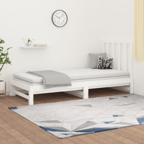 Removable sofa bed solid white pine wood 2x(90x200) cm by vidaXL, Beds and slatted bases - Ref: Foro24-3108318, Price: 149,24...