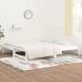 Sofá cama extraíble madera maciza de pino blanco 2x(90x200) cm de vidaXL, Camas y somieres - Ref: Foro24-3108318, Precio: 149...