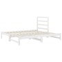 Removable sofa bed solid white pine wood 2x(90x200) cm by vidaXL, Beds and slatted bases - Ref: Foro24-3108303, Price: 145,07...