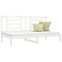 Solid white pine wood sofa bed 80x200 cm by vidaXL, Beds and slatted bases - Ref: Foro24-3108062, Price: 109,99 €, Discount: %