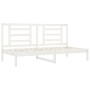 Solid white pine wood sofa bed 80x200 cm by vidaXL, Beds and slatted bases - Ref: Foro24-3108062, Price: 109,99 €, Discount: %