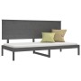 Gray solid pine wood sofa bed 90x200 cm by vidaXL, Beds and slatted bases - Ref: Foro24-3108134, Price: 133,86 €, Discount: %