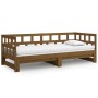 Sofá cama extraíble madera maciza pino marrón miel 2x(90x200)cm de vidaXL, Camas y somieres - Ref: Foro24-820225, Precio: 196...