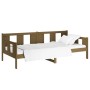 Sofá cama madera maciza de pino marrón miel 80x200 cm de vidaXL, Camas y somieres - Ref: Foro24-820275, Precio: 88,14 €, Desc...