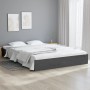 Gray solid wood bed frame King Size 150x200 cm by vidaXL, Beds and slatted bases - Ref: Foro24-820039, Price: 140,70 €, Disco...