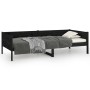 Sofá cama madera maciza de pino negro 90x190 cm de vidaXL, Camas y somieres - Ref: Foro24-820251, Precio: 118,92 €, Descuento: %