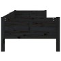 Sofá cama madera maciza de pino negro 90x190 cm de vidaXL, Camas y somieres - Ref: Foro24-820251, Precio: 118,92 €, Descuento: %