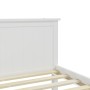 Solid white pine wood bed frame 90x200 cm by vidaXL, Beds and slatted bases - Ref: Foro24-322181, Price: 114,56 €, Discount: %