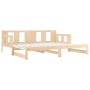 Sofá cama extraíble madera maciza de pino 2x(90x200) cm de vidaXL, Camas y somieres - Ref: Foro24-820282, Precio: 164,72 €, D...