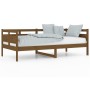 Sofá cama de madera maciza de pino marrón miel 90x190 cm de vidaXL, Camas y somieres - Ref: Foro24-820310, Precio: 107,09 €, ...