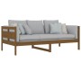 Honey brown solid pine wood sofa bed 90x190 cm by vidaXL, Beds and slatted bases - Ref: Foro24-820310, Price: 107,99 €, Disco...