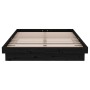 Estructura de cama madera maciza negra 120x190 cm de vidaXL, Camas y somieres - Ref: Foro24-819946, Precio: 112,99 €, Descuen...