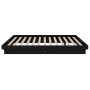 Estructura de cama madera maciza negra 120x190 cm de vidaXL, Camas y somieres - Ref: Foro24-819946, Precio: 112,99 €, Descuen...