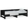 Sofá cama extraíble madera maciza de pino negro 2x(90x190) cm de vidaXL, Camas y somieres - Ref: Foro24-820266, Precio: 158,7...