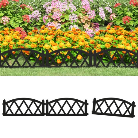 Garden edging 17 units PP black 10 m by vidaXL, Garden edging and edging - Ref: Foro24-318297, Price: 39,66 €, Discount: %