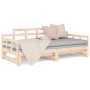 Sofá cama extraíble madera maciza de pino 2x(80x200) cm de vidaXL, Camas y somieres - Ref: Foro24-820347, Precio: 141,50 €, D...