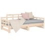 Sofá cama extraíble madera maciza de pino 2x(80x200) cm de vidaXL, Camas y somieres - Ref: Foro24-820347, Precio: 141,50 €, D...