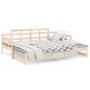 Sofá cama extraíble madera maciza de pino 2x(80x200) cm de vidaXL, Camas y somieres - Ref: Foro24-820347, Precio: 141,50 €, D...