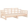 Removable sofa bed solid pine wood 2x(80x200) cm by vidaXL, Beds and slatted bases - Ref: Foro24-820347, Price: 141,50 €, Dis...