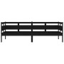 Sofá cama madera maciza de pino negro 80x200 cm de vidaXL, Camas y somieres - Ref: Foro24-820306, Precio: 102,55 €, Descuento: %