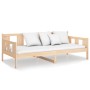 Solid pine wood sofa bed 90x200 cm by vidaXL, Beds and slatted bases - Ref: Foro24-820267, Price: 106,99 €, Discount: %