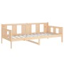 Sofá cama de madera maciza de pino 90x200 cm de vidaXL, Camas y somieres - Ref: Foro24-820267, Precio: 106,03 €, Descuento: %