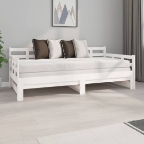 Removable sofa bed solid white pine wood 2x(90x190) cm by vidaXL, Beds and slatted bases - Ref: Foro24-820383, Price: 205,78 ...