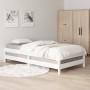 Cama apilable de madera pino maciza blanca 100x200 cm de vidaXL, Camas y somieres - Ref: Foro24-820388, Precio: 120,84 €, Des...