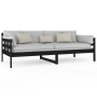 Solid black pine wood sofa bed 90x200 cm by vidaXL, Beds and slatted bases - Ref: Foro24-820361, Price: 139,65 €, Discount: %