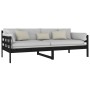 Solid black pine wood sofa bed 90x200 cm by vidaXL, Beds and slatted bases - Ref: Foro24-820361, Price: 139,65 €, Discount: %