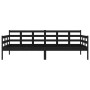 Sofá cama madera maciza de pino negro 90x200 cm de vidaXL, Camas y somieres - Ref: Foro24-820361, Precio: 139,65 €, Descuento: %