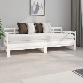 Removable sofa bed solid white pine wood 2x(80x200) cm by vidaXL, Beds and slatted bases - Ref: Foro24-820378, Price: 215,02 ...