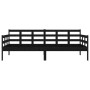 Sofá cama madera maciza de pino negro 90x190 cm de vidaXL, Camas y somieres - Ref: Foro24-820371, Precio: 111,50 €, Descuento: %