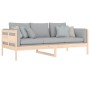 Schlafsofa aus massivem Kiefernholz, 90 x 200 cm von vidaXL, Betten und Lattenroste - Ref: Foro24-820297, Preis: 95,42 €, Rab...