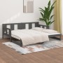 Sofá cama extraíble madera maciza de pino gris 2x(90x190) cm de vidaXL, Camas y somieres - Ref: Foro24-820294, Precio: 178,52...