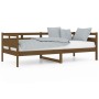 Sofá cama madera maciza de pino marrón miel 90x200 cm de vidaXL, Camas y somieres - Ref: Foro24-820300, Precio: 85,73 €, Desc...