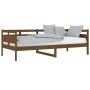 Honey brown solid pine wood sofa bed 90x200 cm by vidaXL, Beds and slatted bases - Ref: Foro24-820300, Price: 85,73 €, Discou...