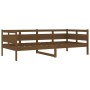 Honey brown solid pine wood sofa bed 90x200 cm by vidaXL, Beds and slatted bases - Ref: Foro24-820300, Price: 85,73 €, Discou...