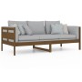 Honey brown solid pine wood sofa bed 90x200 cm by vidaXL, Beds and slatted bases - Ref: Foro24-820300, Price: 85,73 €, Discou...